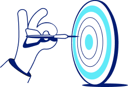 Infographic showing Eezee-it Group’s key statistics: successful projects, staff members, international offices, and users