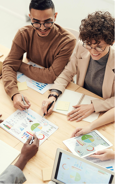 Collaborative work environment at Eezee-it focused on ERP projects