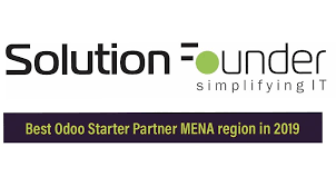 Solution Founder awarded Best Starter Partner in MENA 2019 by Odoo, showcasing excellence in digital transformation projects