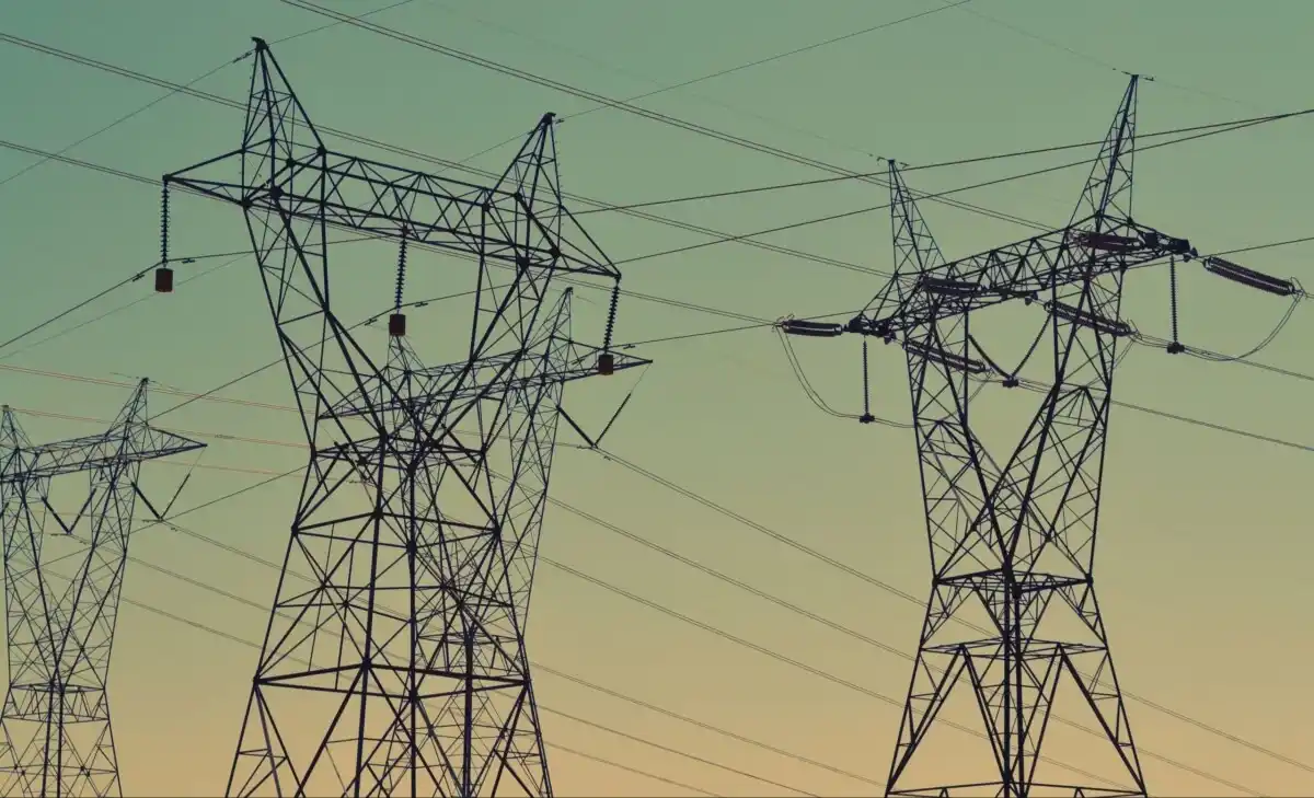 Electrical pylons representing management of charging stations and service contracts