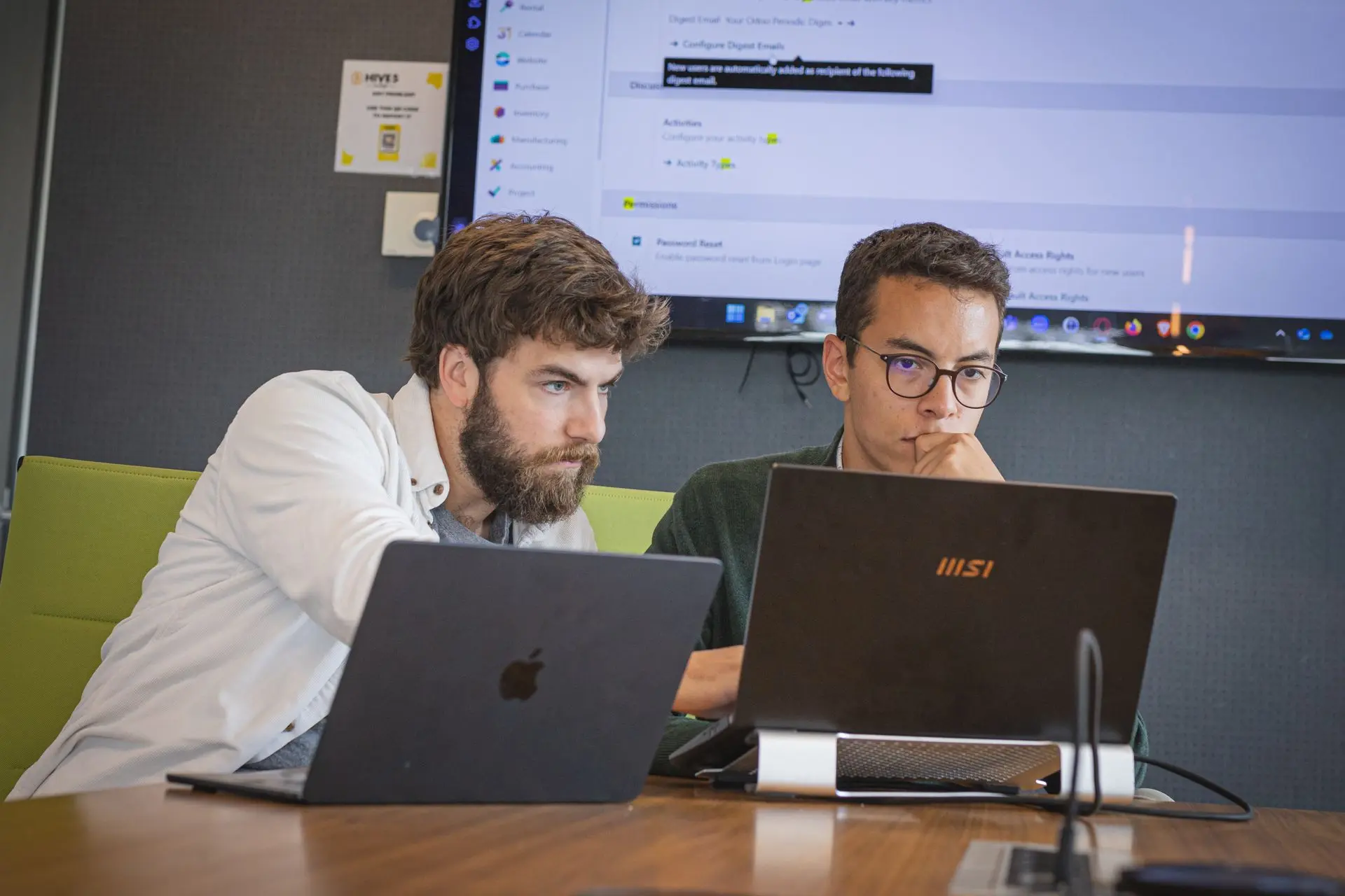 Covaltis team: Etienne van den Hecke and Thibault de Broqueville