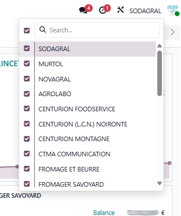 Odoo multi-company accounting for 27 legal entities